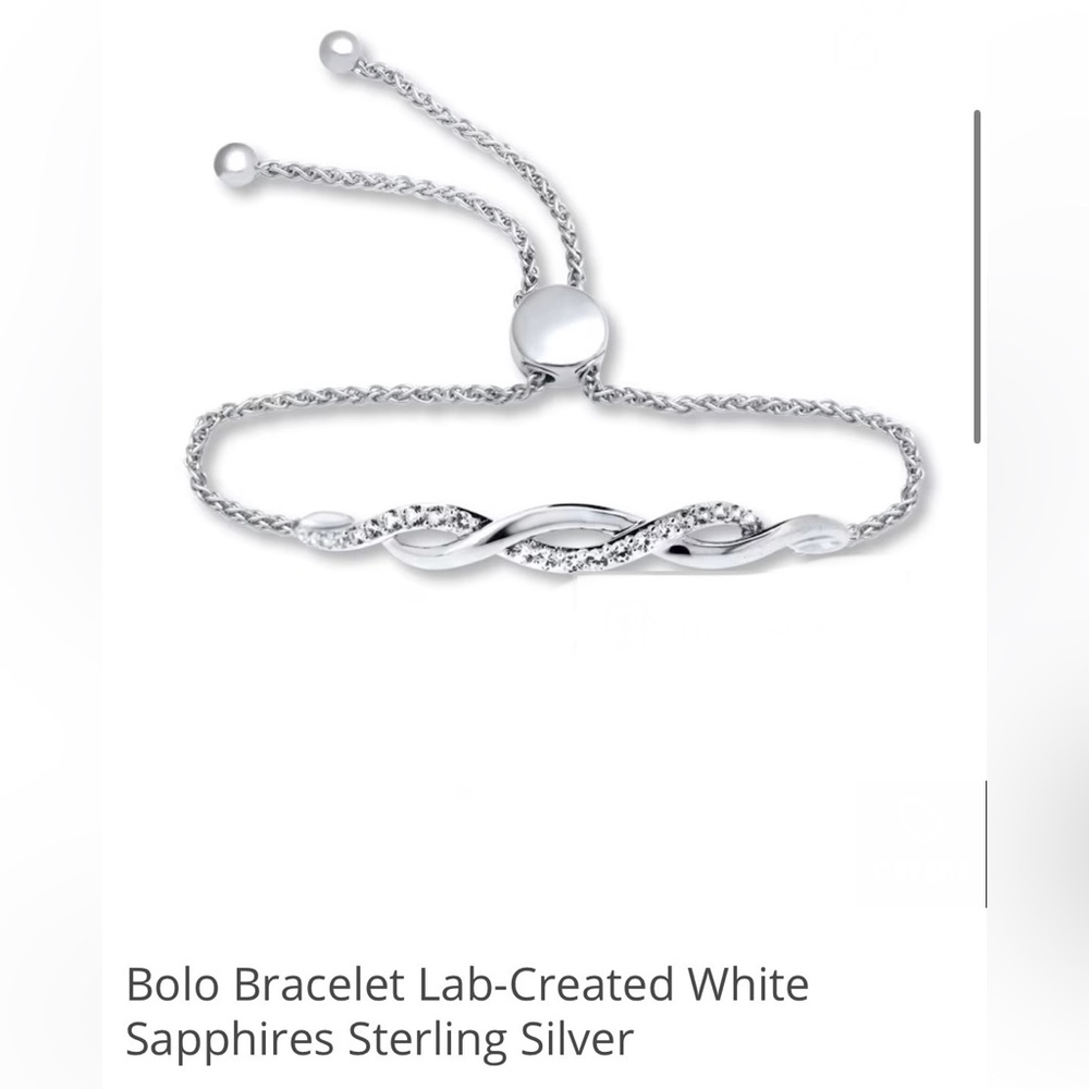 Kay Jewelers Silver Bolo Bracelet